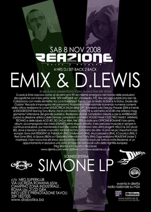 Reazione @ NRG - Ciampino (RM) - 08/11/2008
